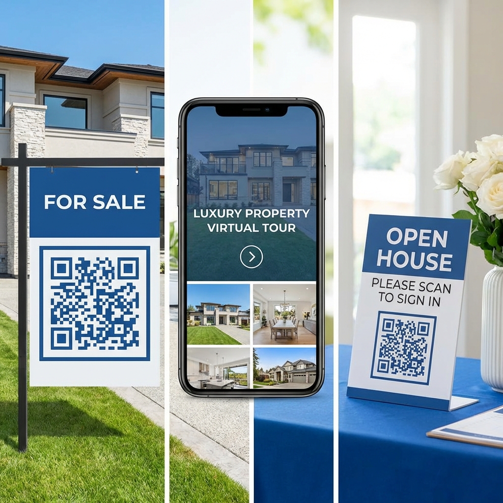 Real Estate Marketing with QR Codes: Yard Signs, Virtual Tours, and Open House Sign-ins